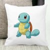 Perna Decorativa Patrata copii Squirtle, 40x40 cm, Alba, Mata, Husa Detasabila, Burduf 18 Alba