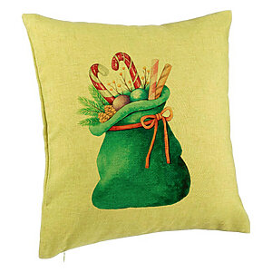 Perna Decorativa Sacul lui Mos Craciun cu cadouri