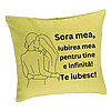 Perna Decorativa Sora mea 10, 40x40 cm, Verde, Husa Detasabila, Burduf 7 Perna Decorativa Sora mea 10