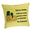 Perna Decorativa Sora mea 12, 40x40 cm, Verde, Husa Detasabila, Burduf 7 Perna Decorativa Sora mea 12