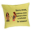 Perna Decorativa Sora mea 16, 40x40 cm, Verde, Husa Detasabila, Burduf 7 Perna Decorativa Sora mea 16