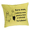 Perna Decorativa Sora mea 17, 40x40 cm, Verde, Husa Detasabila, Burduf 7 Perna Decorativa Sora mea 17