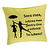 Perna Decorativa Sora mea 2, 40x40 cm, Verde, Husa Detasabila, Burduf 7 Perna Decorativa Sora mea 2