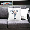 Perna Decorativa, Super Dad, 40x40 cm, Alba, Mata, Husa Detasabila, Burduf 21 40x40 cm