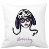 Perna Decorativa Wednesday Addams 1,40x40 cm, Alba, Mata, Husa Detasabila, Burduf 19 Perna Decorativa Wednesday Addams 1