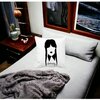 Perna Decorativa Wednesday Addams 2,40x40 cm, Alba, Mata, Husa Detasabila, Burduf 24 Burduf