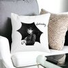 Perna Decorativa Wednesday Addams 3,40x40 cm, Alba, Mata, Husa Detasabila, Burduf 17 40x40 cm
