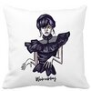 Perna Decorativa Wednesday Addams Dancing Hands 1,40x40 cm, Alba, Mata, Husa Detasabila, Burduf 22 Perna Decorativa Wednesday Addams Dancing Hands 1