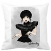 Perna Decorativa Wednesday Addams Dancing Hands 3,40x40 cm, Alba, Mata, Husa Detasabila, Burduf 16 Perna Decorativa Wednesday Addams Dancing Hands 3