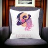 Perna Decorativa, Zodia Berbec, 40x40 cm, Alba, Mata, Husa Detasabila, Burduf 20 Mata