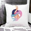 Perna Decorativa, Zodia Capricorn, 40x40 cm, Alba, Mata, Husa Detasabila, Burduf 19 Alba