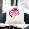 Perna Decorativa, Zodia Scorpion, 40x40 cm, Alba, Mata, Husa Detasabila, Burduf 18 40x40 cm