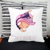 Perna Decorativa, Zodia Scorpion, 40x40 cm, Alba, Mata, Husa Detasabila, Burduf 19 Alba