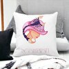 Perna Decorativa, Zodia Scorpion, 40x40 cm, Alba, Mata, Husa Detasabila, Burduf 20 Mata