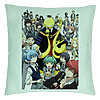 Perna Decorativa cu Assasination Classroom, 40x40 cm, Verde Menta, Husa Detasabila, Burduf 7 Perna Decorativa cu Assasination Classroom