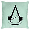 Perna Decorativa cu Assasin's Creed Fans 2, 40x40 cm, Verde Menta, Husa Detasabila, Burduf 7 Perna Decorativa cu Assasin's Creed Fans 2
