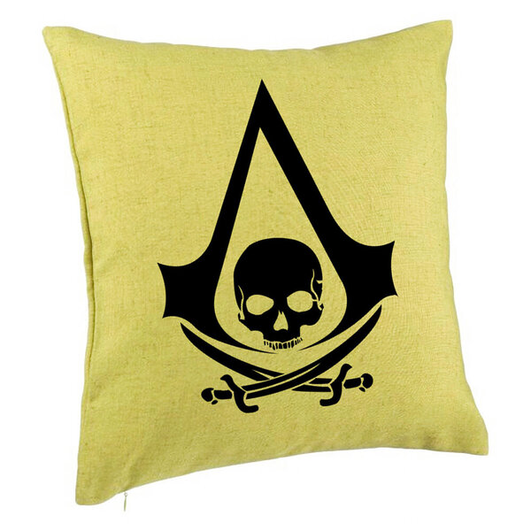 Perna Decorativa cu Assasin's Creed Fans, 40x40 cm, Verde, Husa Detasabila, Burduf 5 Perna Decorativa cu Assasin's Creed Fans