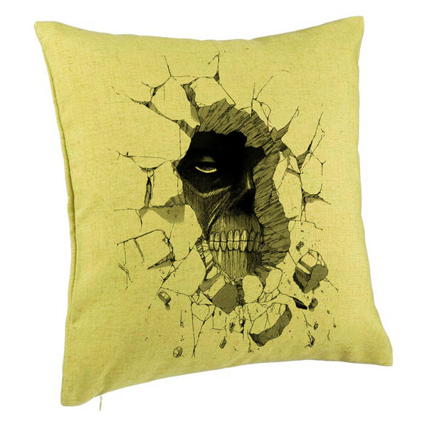 Perna Decorativa cu Attack on Titan, 40x40 cm, Verde, Husa Detasabila, Burduf 5 Perna Decorativa cu Attack on Titan