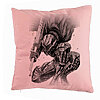 Perna Decorativa cu Berserk, 40x40 cm, Roz, Husa Detasabila, Burduf 7 Perna Decorativa cu Berserk