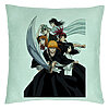 Perna Decorativa cu Bleach Characters, 40x40 cm, Verde Menta, Husa Detasabila, Burduf 7 Perna Decorativa cu Bleach Characters