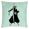 Perna Decorativa cu Bleach - Ichigo, 40x40 cm, Verde Menta, Husa Detasabila, Burduf 7 Perna Decorativa cu Bleach - Ichigo