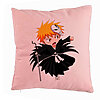 Perna Decorativa cu Bleach Mini Ichigo, 40x40 cm, Roz, Husa Detasabila, Burduf 7 Perna Decorativa cu Bleach Mini Ichigo