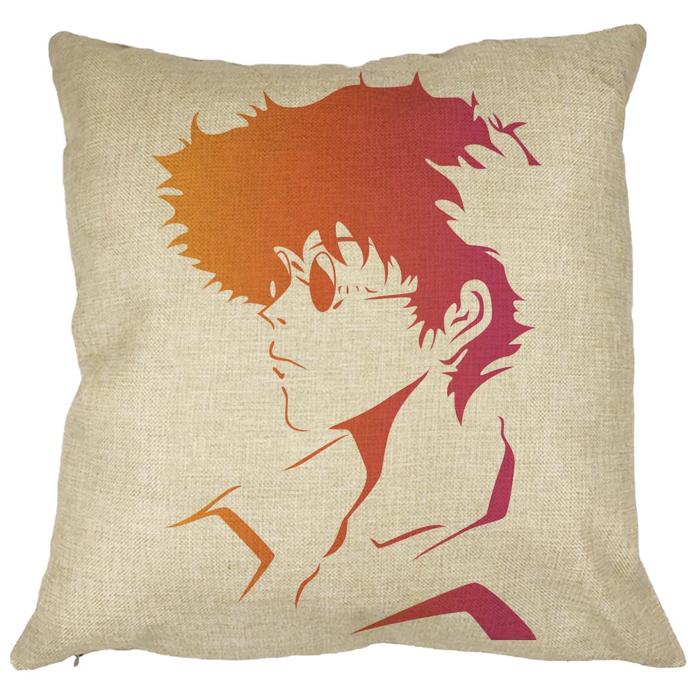 Perna Decorativa cu Cowboy Bebop 2, 40x40 cm, Husa Detasabila, Burduf 11 Perna Decorativa cu Cowboy Bebop 2