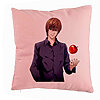 Perna Decorativa cu Death Note SV, 40x40 cm, Roz, Husa Detasabila, Burduf 7 Perna Decorativa cu Death Note SV