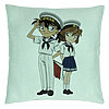 Perna Decorativa cu Detective Conan 2, 40x40 cm, Verde Menta, Husa Detasabila, Burduf 7 Perna Decorativa cu Detective Conan 2