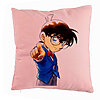 Perna Decorativa cu Detective Conan, 40x40 cm, Roz, Husa Detasabila, Burduf 7 Perna Decorativa cu Detective Conan
