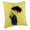 Perna Decorativa cu Detective Conan, 40x40 cm, Verde, Husa Detasabila, Burduf 7 Perna Decorativa cu Detective Conan