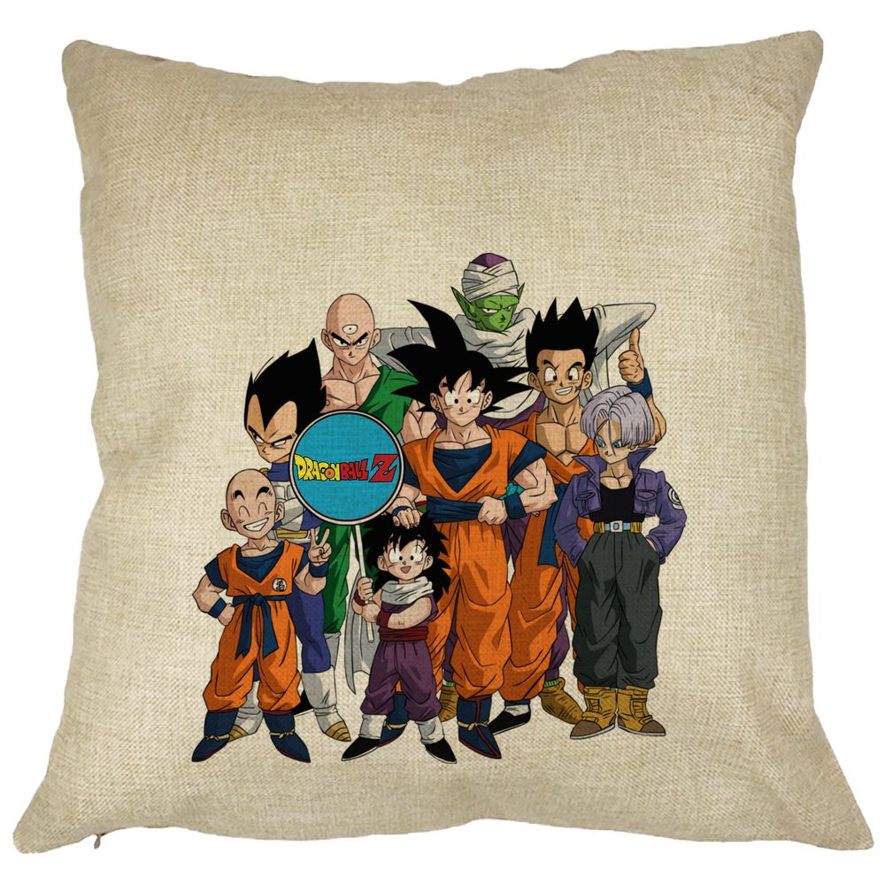 Perna Decorativa cu Dragonball Characters 2, 40x40 cm, Husa Detasabila, Burduf 9 Perna Decorativa cu Dragonball Characters 2