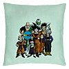 Perna Decorativa cu Dragonball Characters 2, 40x40 cm, Verde Menta, Husa Detasabila, Burduf 7 Perna Decorativa cu Dragonball Characters 2