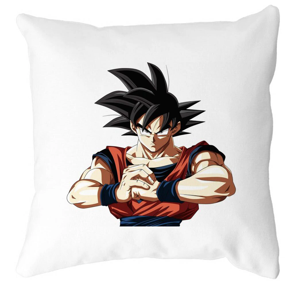 Perna Decorativa cu Dragonball Goku 2, 40x40 cm, Alba, Mata, Husa Detasabila, Burduf 3 Perna Decorativa cu Dragonball Goku 2