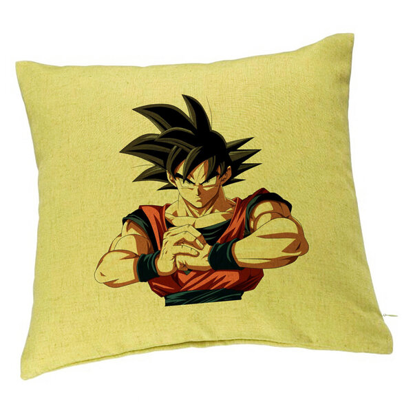 Perna Decorativa cu Dragonball Goku 2, 40x40 cm, Verde, Husa Detasabila, Burduf 5 Perna Decorativa cu Dragonball Goku 2