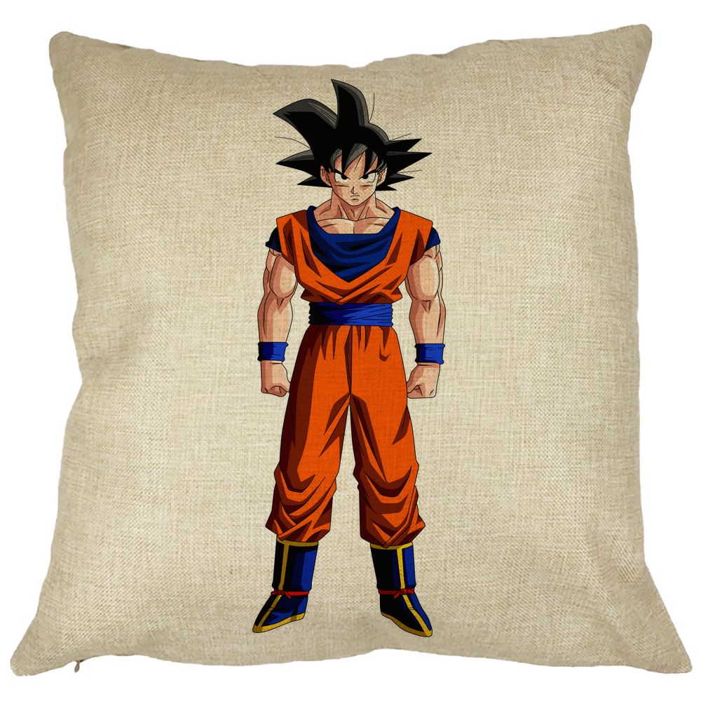 Perna Decorativa cu Dragonball Goku, 40x40 cm, Husa Detasabila, Burduf 11 Perna Decorativa cu Dragonball Goku