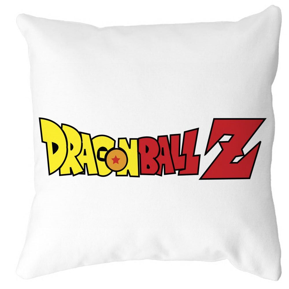 Perna Decorativa cu Dragonball Logo, 40x40 cm, Alba, Mata, Husa Detasabila, Burduf 3 Perna Decorativa cu Dragonball Logo