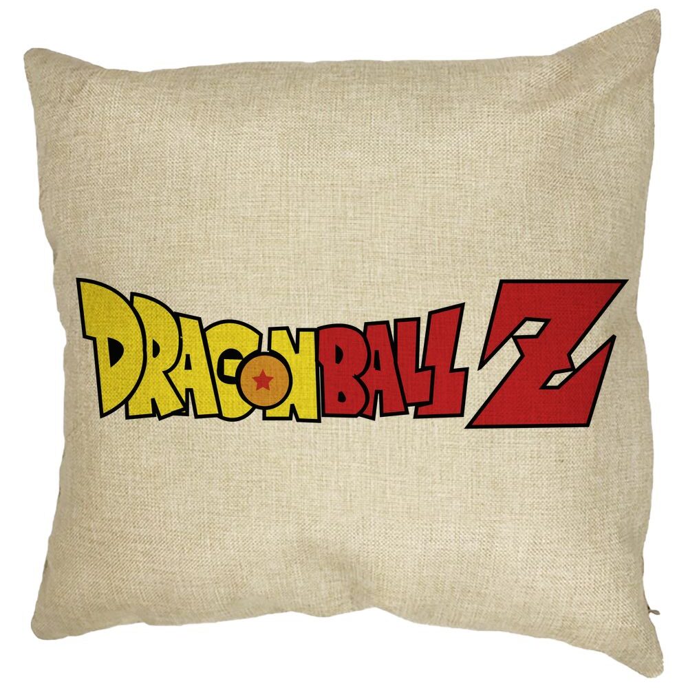Perna Decorativa cu Dragonball Logo, 40x40 cm, Husa Detasabila, Burduf 11 Perna Decorativa cu Dragonball Logo
