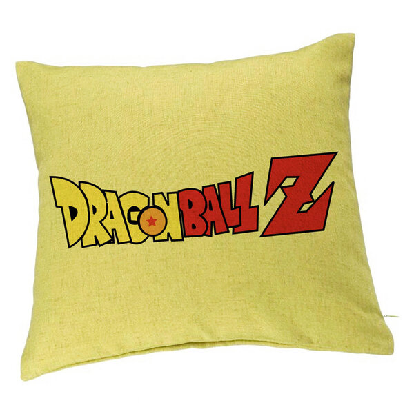 Perna Decorativa cu Dragonball Logo, 40x40 cm, Verde, Husa Detasabila, Burduf 5 Perna Decorativa cu Dragonball Logo
