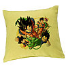 Perna Decorativa cu Dragonball characters, 40x40 cm, Verde, Husa Detasabila, Burduf 7 Perna Decorativa cu Dragonball characters