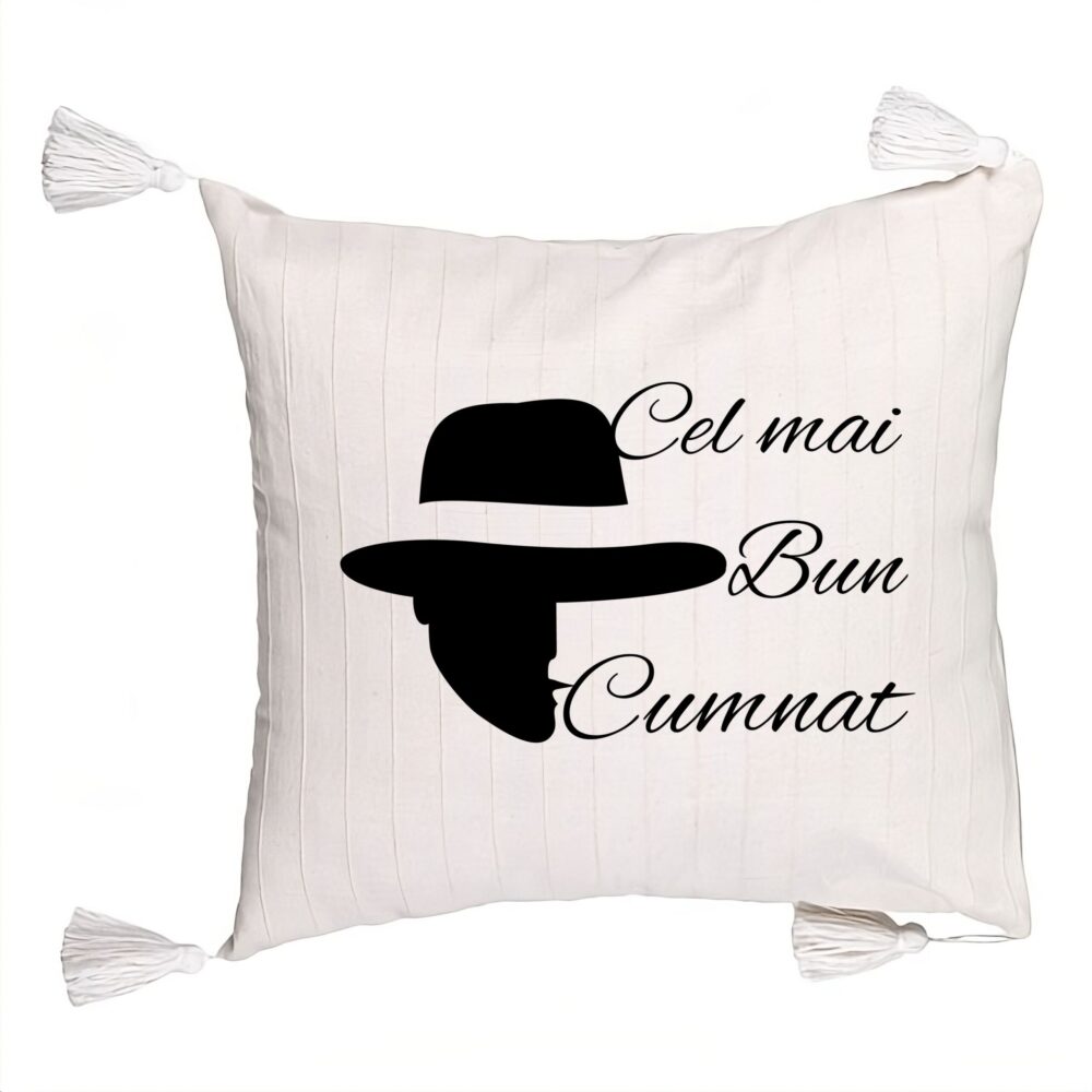 Perna Decorativa cu Franjuri pentru Cumnat 2, 45x45 cm, Cu fermoar 5 Perna Decorativa cu Franjuri pentru Cumnat 2