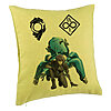 Perna Decorativa cu Ghost in the Shell, 40x40 cm, Verde, Husa Detasabila, Burduf 7 Perna Decorativa cu Ghost in the Shell
