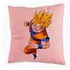 Perna Decorativa cu Goku Angry, 40x40 cm, Roz, Husa Detasabila, Burduf 7 Perna Decorativa cu Goku Angry