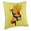 Perna Decorativa cu Goku Angry, 40x40 cm, Verde, Husa Detasabila, Burduf 7 Perna Decorativa cu Goku Angry