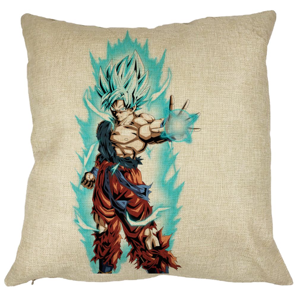 Perna Decorativa cu Goku Vegeta Super Saiya Saiyan Dragon Ball, 40x40 cm, Husa Detasabila, Burduf 11 Perna Decorativa cu Goku Vegeta Super Saiya Saiyan Dragon Ball