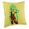 Perna Decorativa cu Goku Vegeta Super Saiya Saiyan Dragon Ball, 40x40 cm, Verde, Husa Detasabila, Burduf 7 Perna Decorativa cu Goku Vegeta Super Saiya Saiyan Dragon Ball
