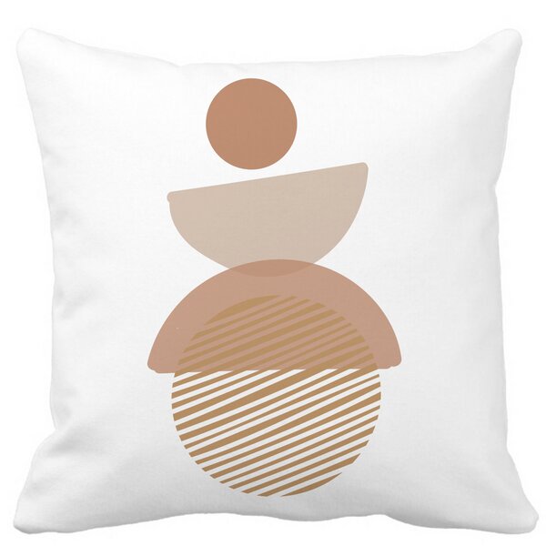 Perna Decorativa cu ModeI Abstract Creativ 1,40x40 cm, Alba, Mata, Husa Detasabila, Burduf 16 40x40 cm