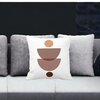 Perna Decorativa cu Model Abstract Creativ 3,40x40 cm, Alba, Mata, Husa Detasabila, Burduf 23 Husa Detasabila