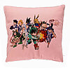 Perna Decorativa cu My Hero Academia Characters, 40x40 cm, Roz, Husa Detasabila, Burduf 7 Perna Decorativa cu My Hero Academia Characters