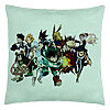 Perna Decorativa cu My Hero Academia Characters, 40x40 cm, Verde Menta, Husa Detasabila, Burduf 7 Perna Decorativa cu My Hero Academia Characters